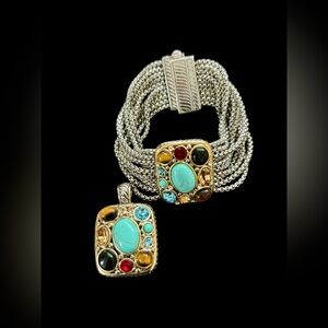 Vintage bracelet and Pendant set